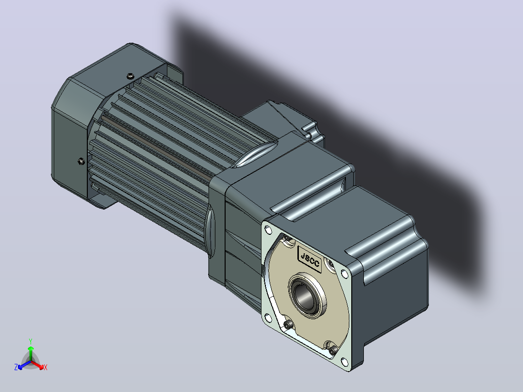标准电机s1500rc-U正等轴测图