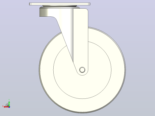 中重载型(200~300kg)万向型脚轮[CAD150-NB]后视缩略图