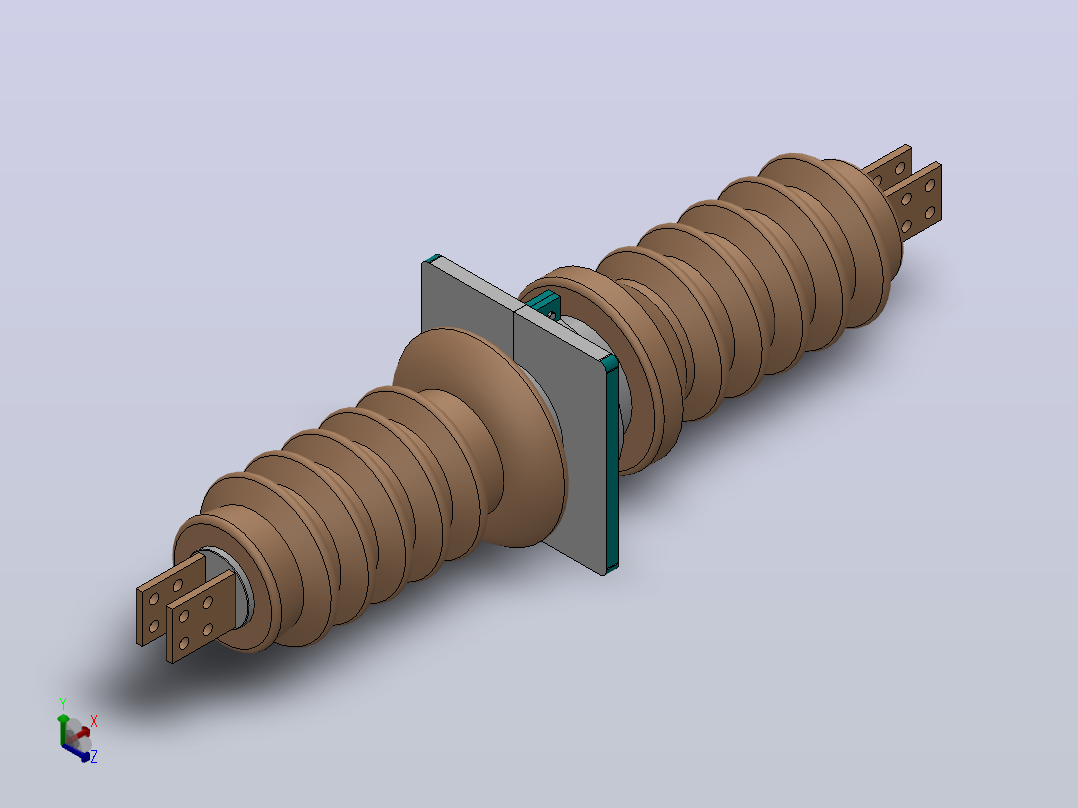 CB-CWB-CWW-35-40.5KV／800A-1000A-1250A户外高压穿墙套管[CWB-35／1500]主视图
