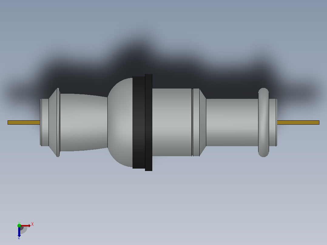 CB-10-12KV╱630A户内高压陶瓷穿墙套管[CB-10／600]俯视图