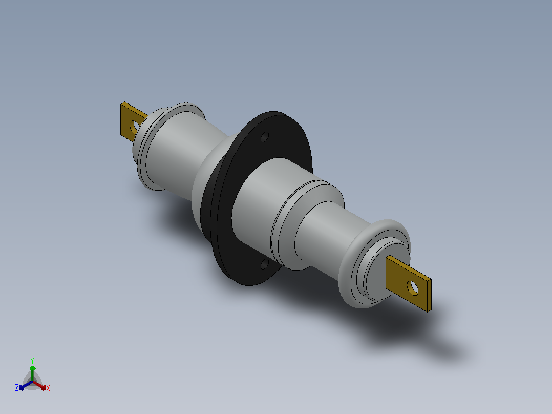 CB-10-12KV╱630A户内高压陶瓷穿墙套管[CB-10／600]正等轴测图