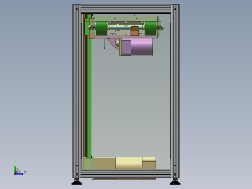 同步带提升机左视缩略图
