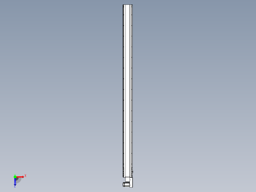 皮带直线轴半封闭可选导轨TPA-HNB-175D-140-L2950-MR-C-P75-N3俯视缩略图