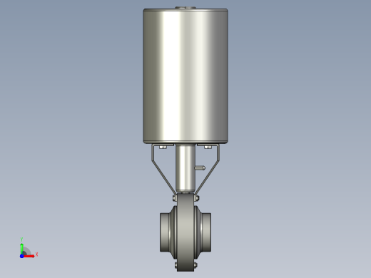 焊式气动蝶阀(单动)[1501300-000150]前视缩略图