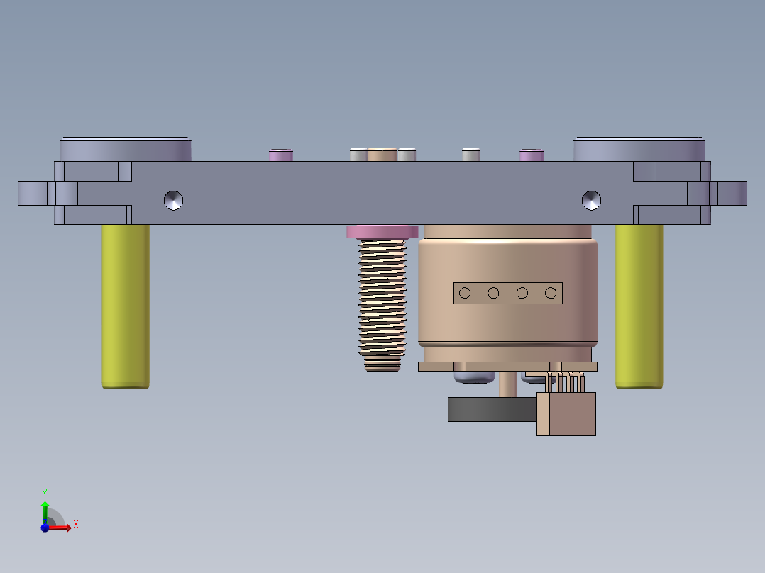 华为5G升降机电机自动锁螺丝治具sw17可编辑前视图
