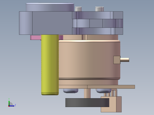 华为5G升降机电机自动锁螺丝治具sw17可编辑左视缩略图