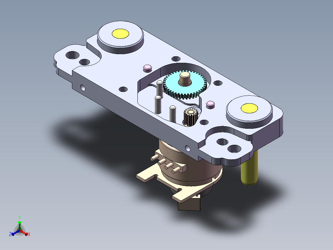华为5G升降机电机自动锁螺丝治具sw17可编辑正等轴测图