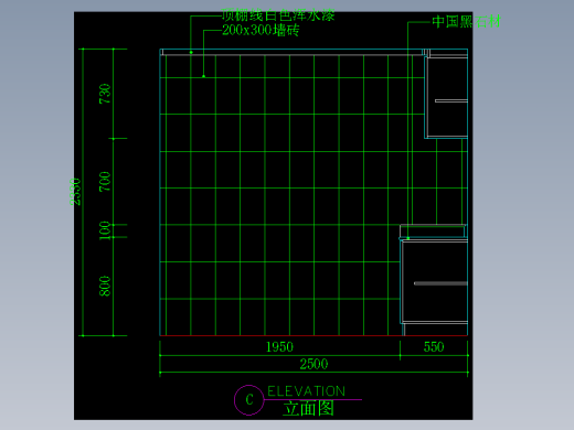 室内设计厨房常用图块-gFH01073H