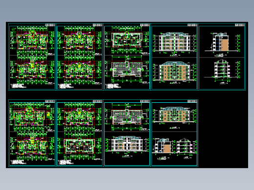 公寓建筑cad平面设计施工图