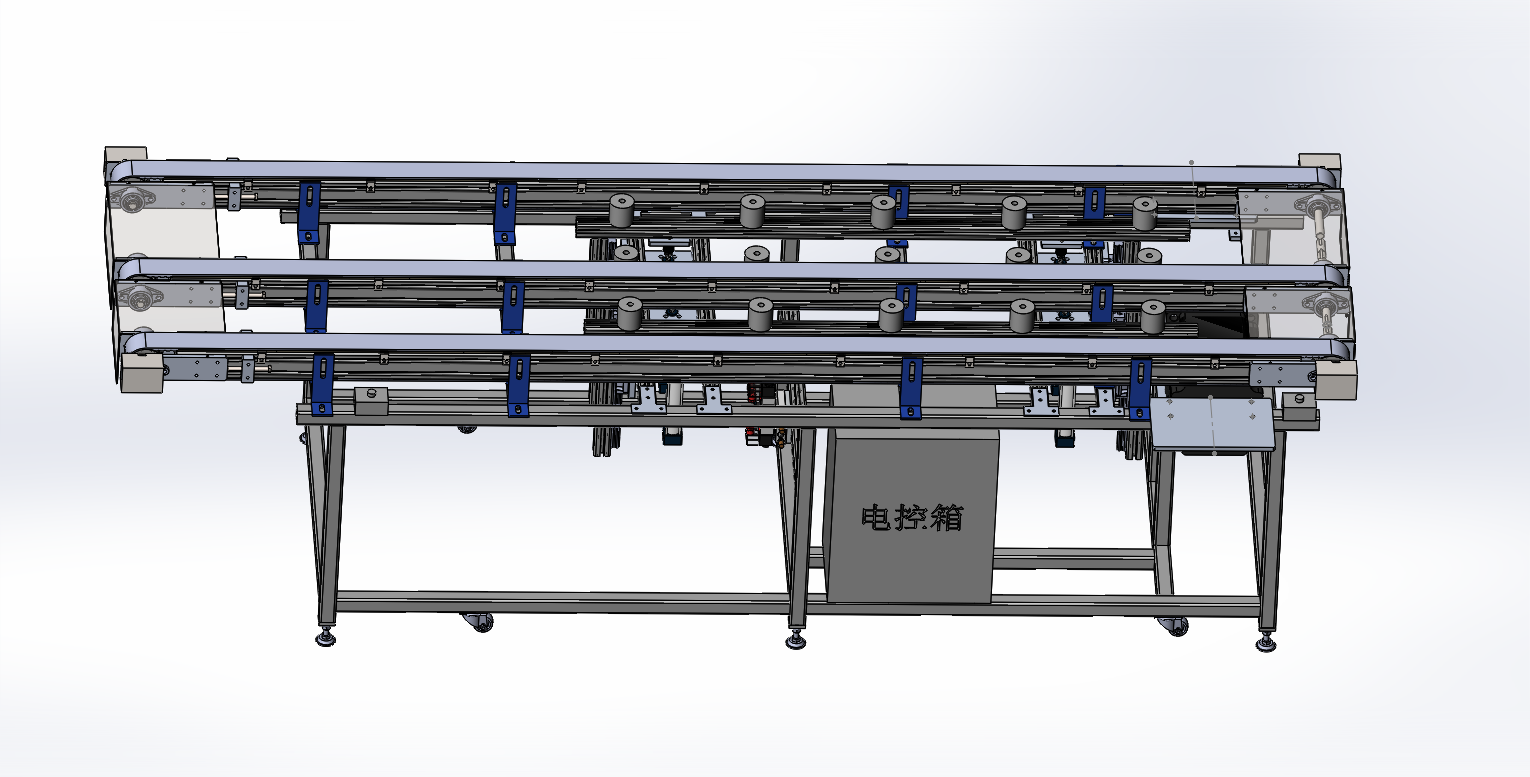 同步带及顶升机构3D模型