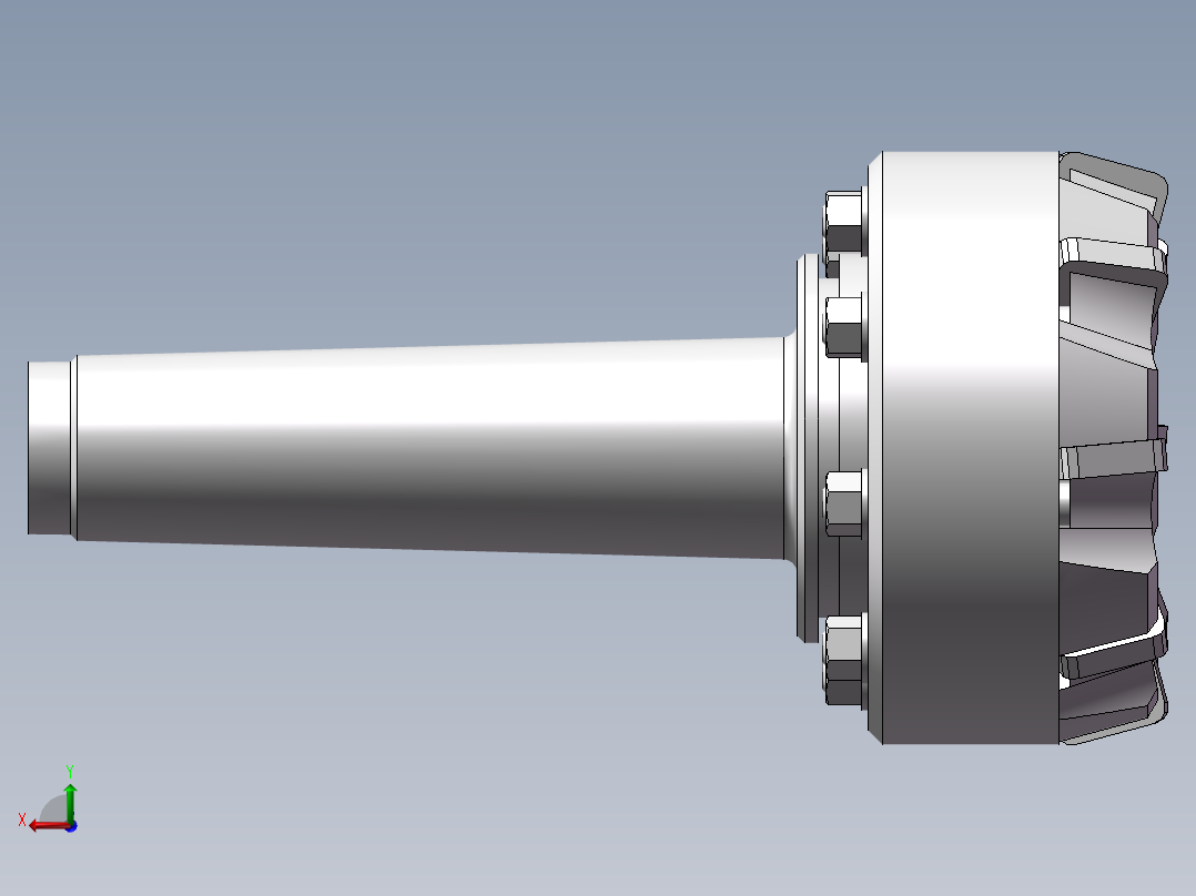 Φ77毫米负前角端铣刀2014后视图