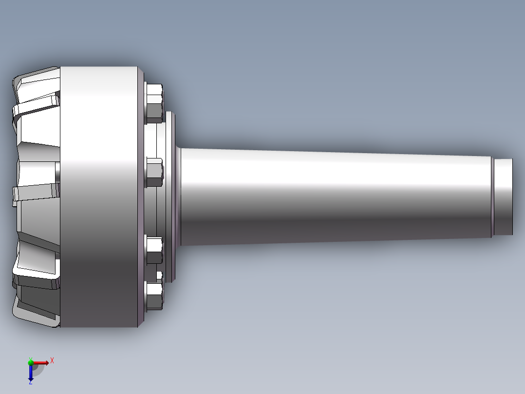 Φ77毫米负前角端铣刀2014俯视图