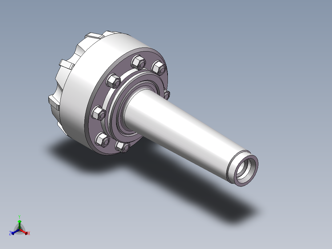 Φ77毫米负前角端铣刀2014正等轴测图