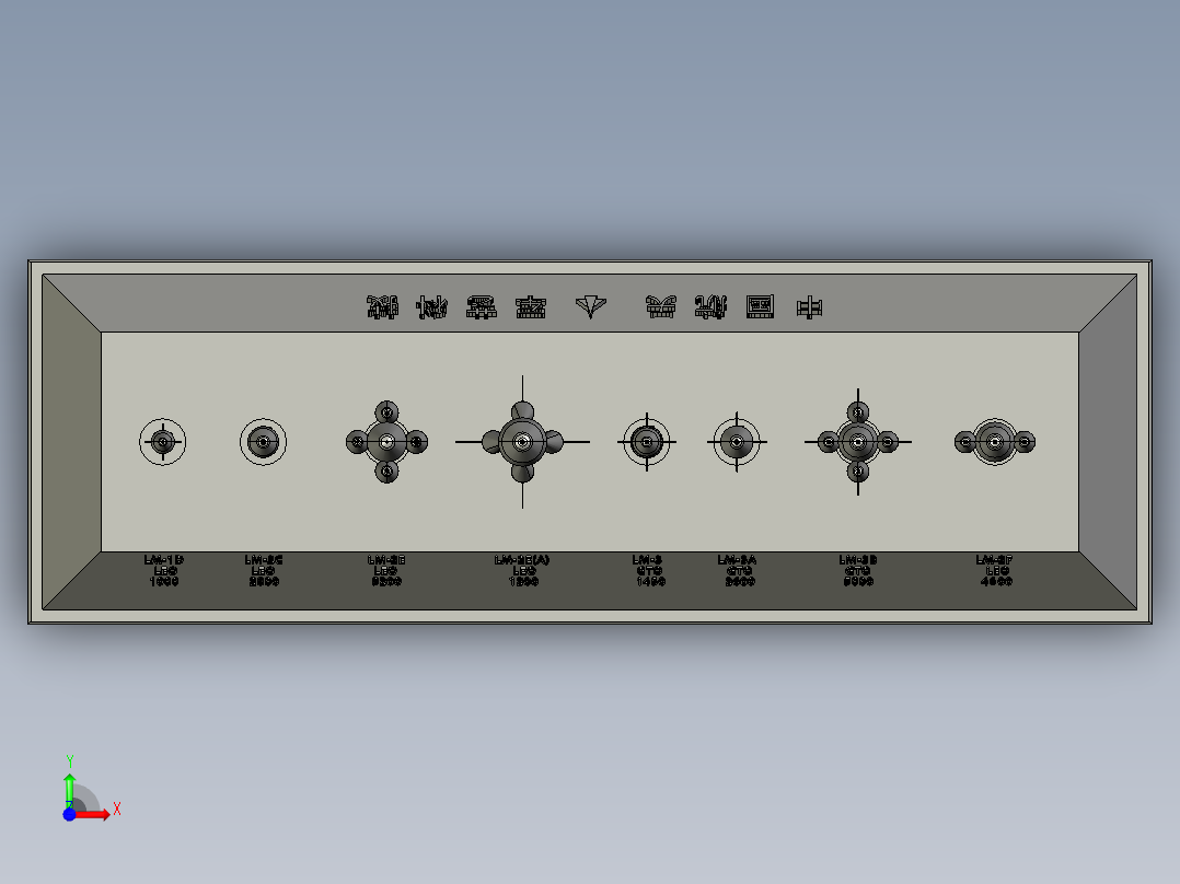 导弹的模型前视图