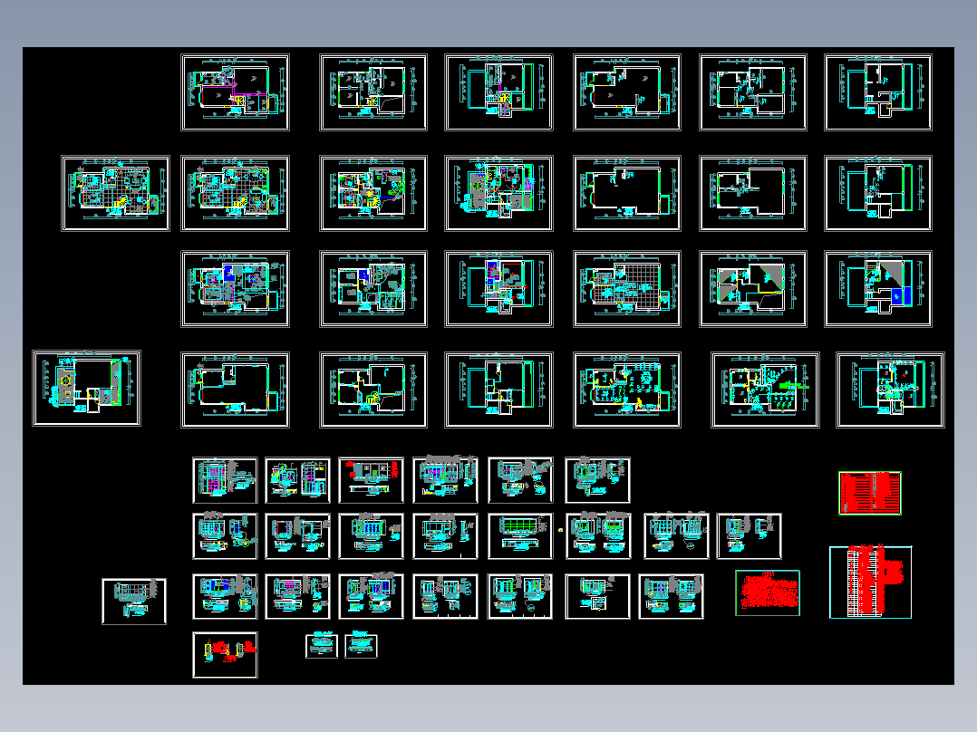 别墅装修全套施工图