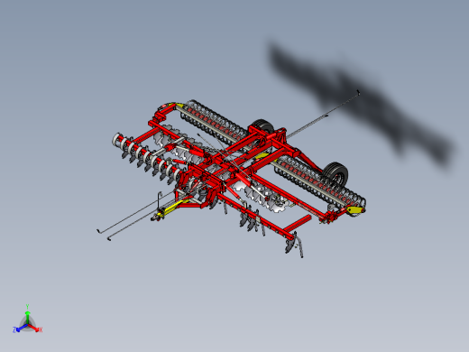 Anton的圆盘耙三维建模图纸 step格式