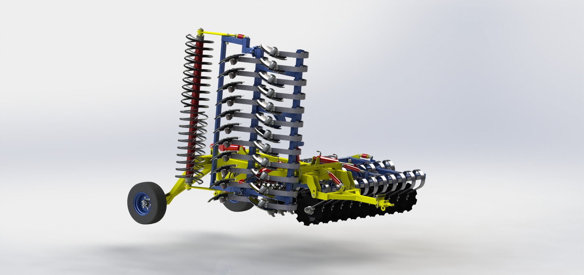 Anton的圆盘耙三维建模图纸 step格式