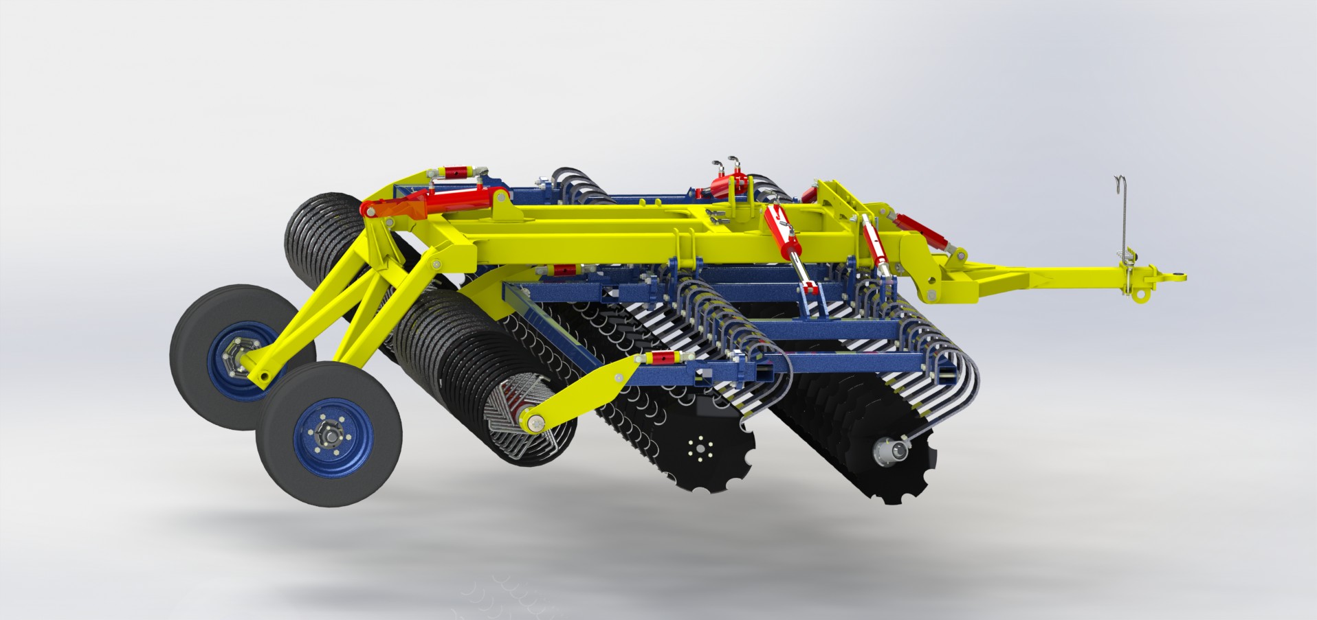 Anton的圆盘耙三维建模图纸 step格式