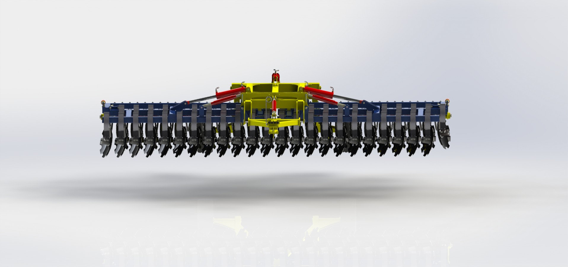 Anton的圆盘耙三维建模图纸 step格式