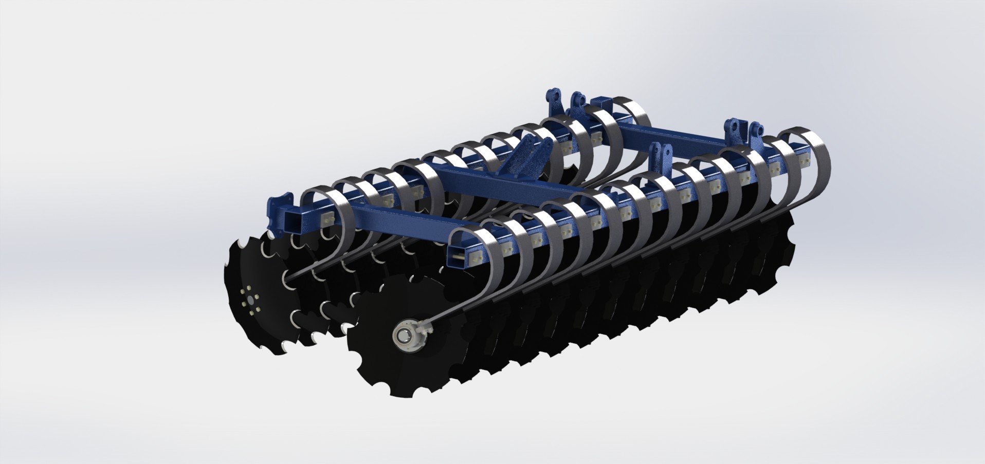 Anton的圆盘耙三维建模图纸 step格式