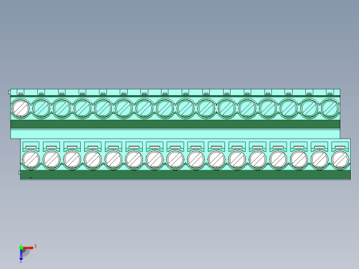 DEGSON DG636 系列 6.357.629.52mm 接线端子-DG636A-6.35-32P-14-00AH俯视缩略图