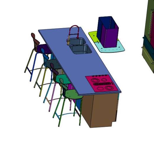 现代欧式整体开放式厨房缩略图