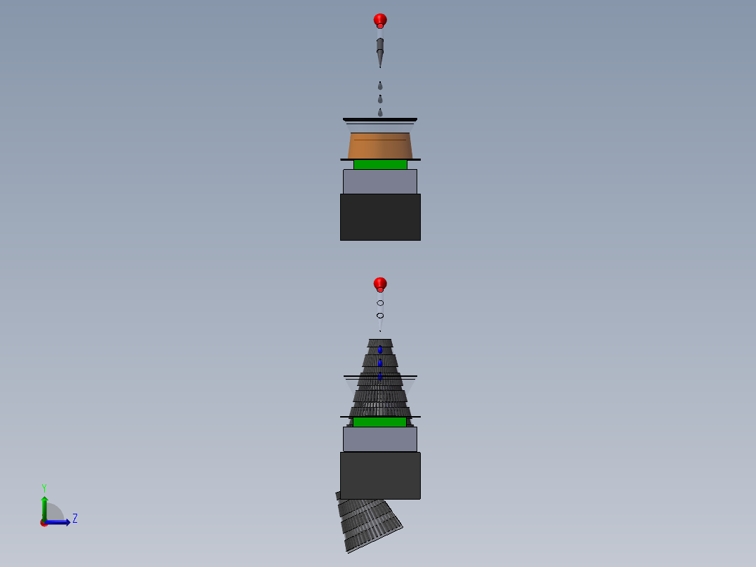实验流程图左视图