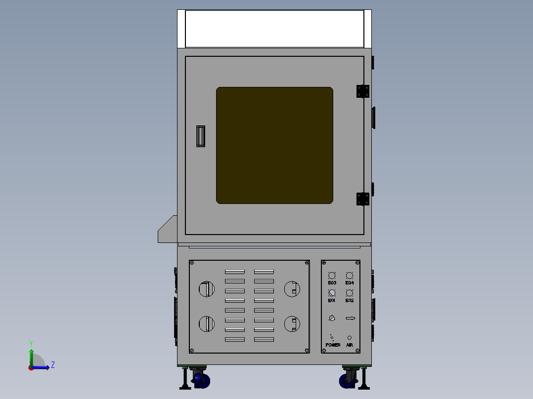 手机焊接机 3D模型自动化设备3D图纸3D模型左视图