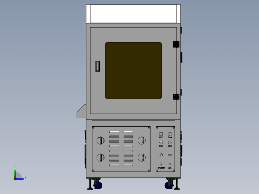 手机焊接机 3D模型自动化设备3D图纸3D模型左视缩略图