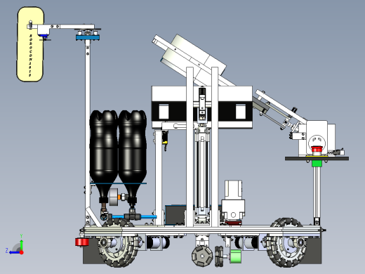 Holonomic drive robot全向轮机器人车式右视缩略图