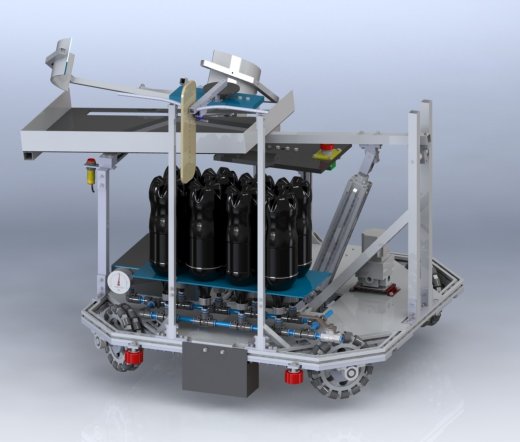 Holonomic drive robot全向轮机器人车式缩略图