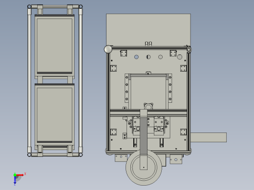 两轴自动销钉涂油压装机俯视缩略图