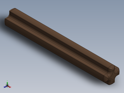 乐高机械组车桥-3705 OldBrown Technic Axle 4正等轴测缩略图