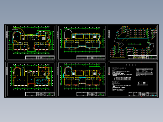 幼儿园采暖施工图纸