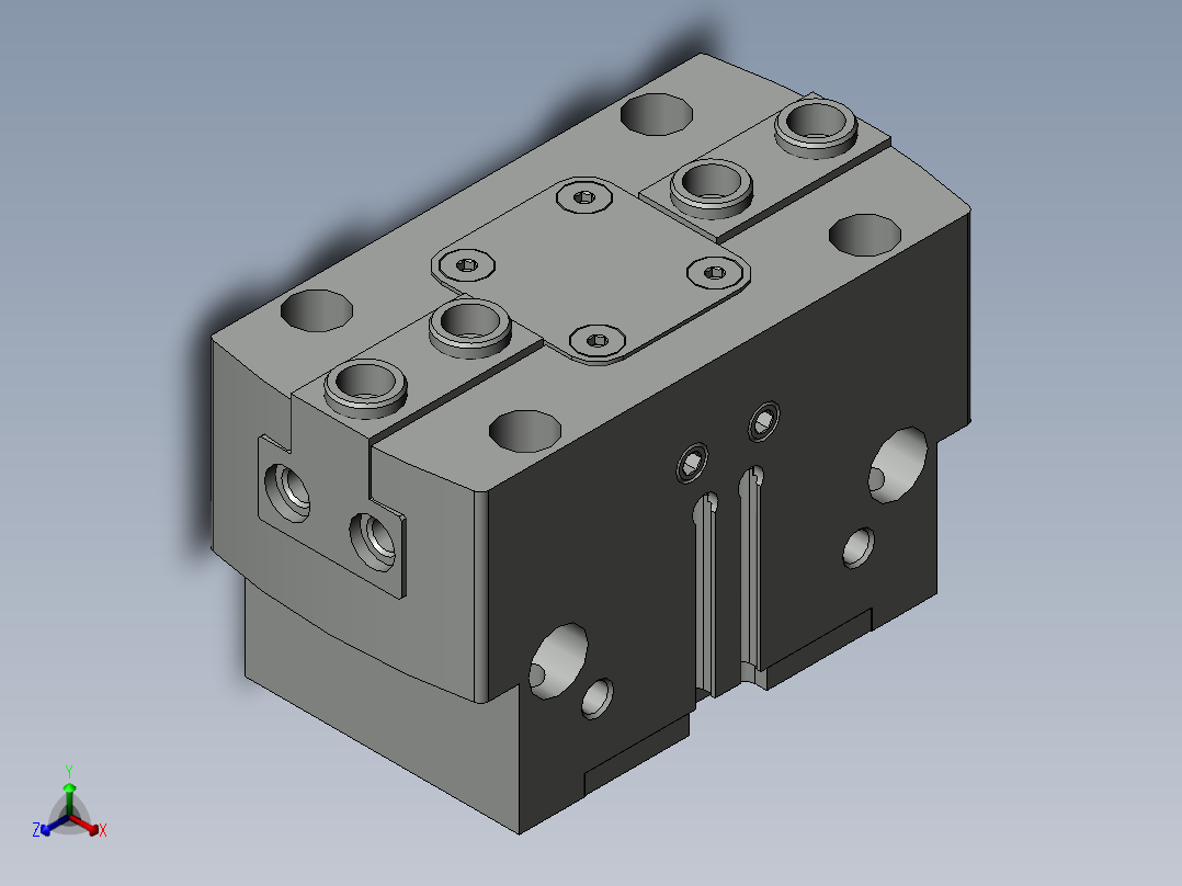 费斯托气缸HGPT-35-A-B正等轴测图