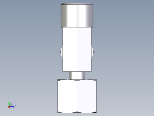 卡套式工业通用硬管接头EO_Standpipe_run_tee_EVL08SOMDCF左视缩略图