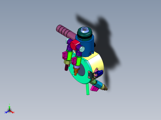 五金喷涂同心喷枪