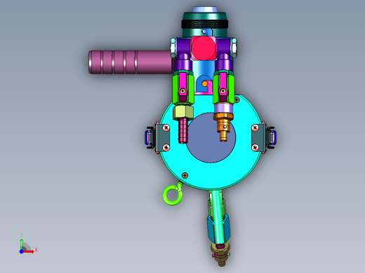 五金喷涂同心喷枪前视缩略图