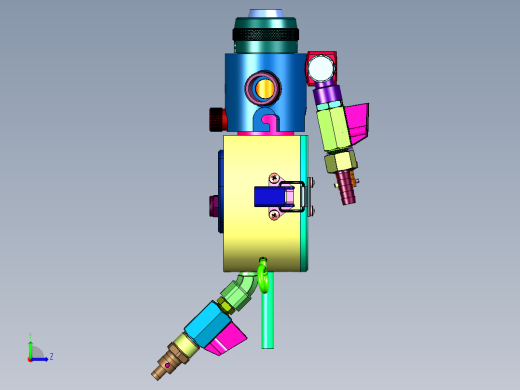 五金喷涂同心喷枪左视缩略图