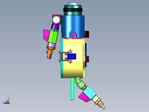 五金喷涂同心喷枪右视缩略图