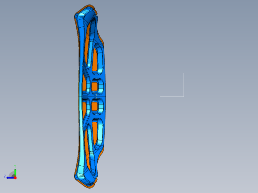 汽车引擎盖内板--catia右视缩略图