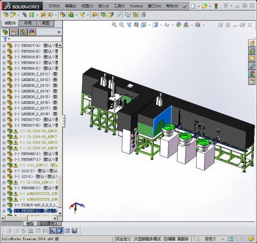 马达组装流水线方案 自动化设备3D图纸3D模型缩略图