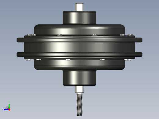 简单的轮毂电机组装--STP右视缩略图