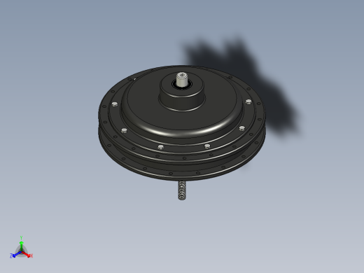 简单的轮毂电机组装--STP正等轴测缩略图