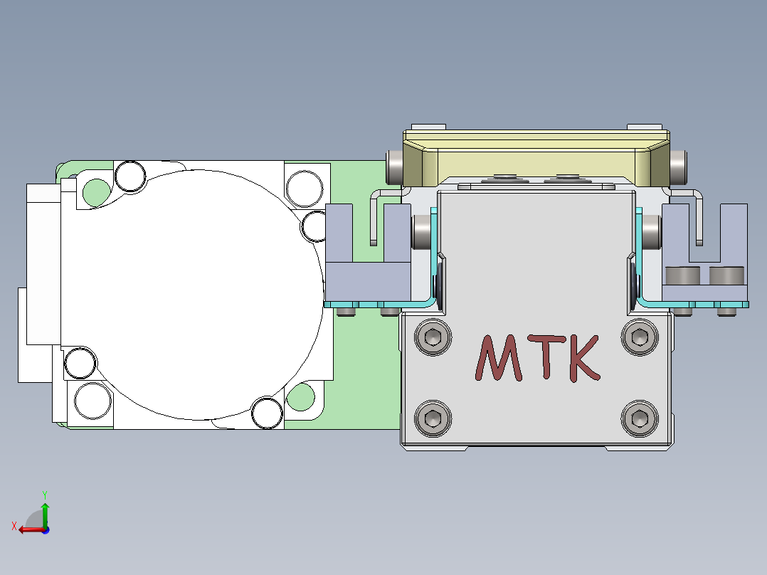 GTH内嵌丝杆全封闭GTH4-BL-100W后视图