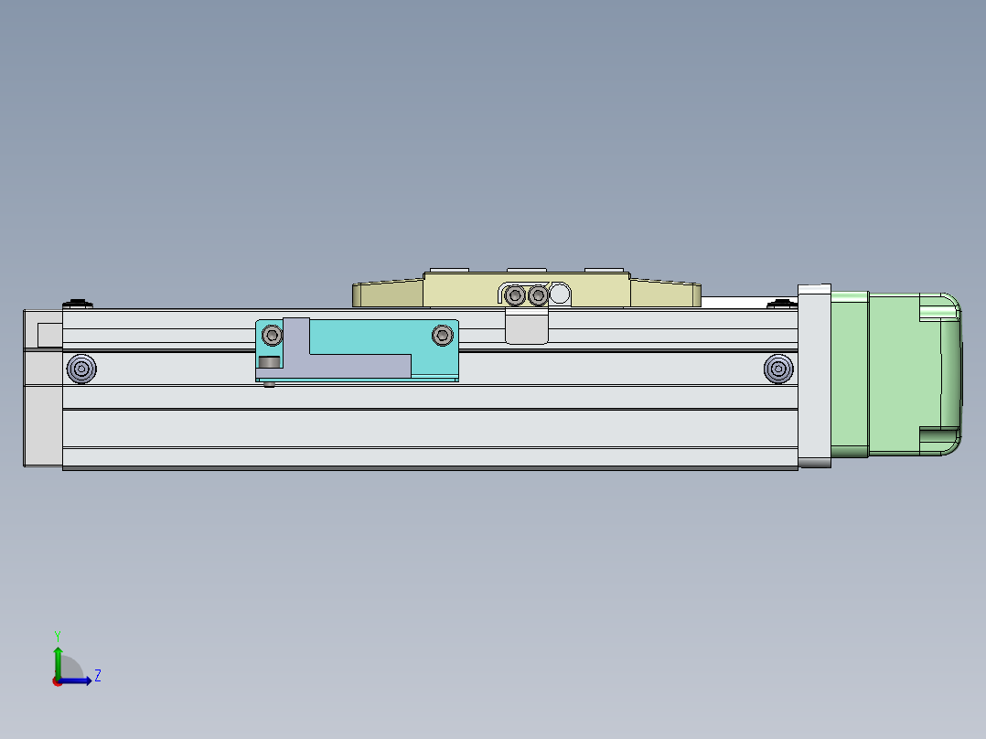 GTH内嵌丝杆全封闭GTH4-BL-100W左视图