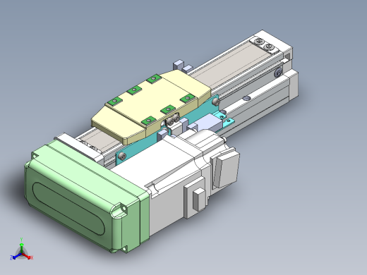 GTH内嵌丝杆全封闭GTH4-BL-100W正等轴测缩略图