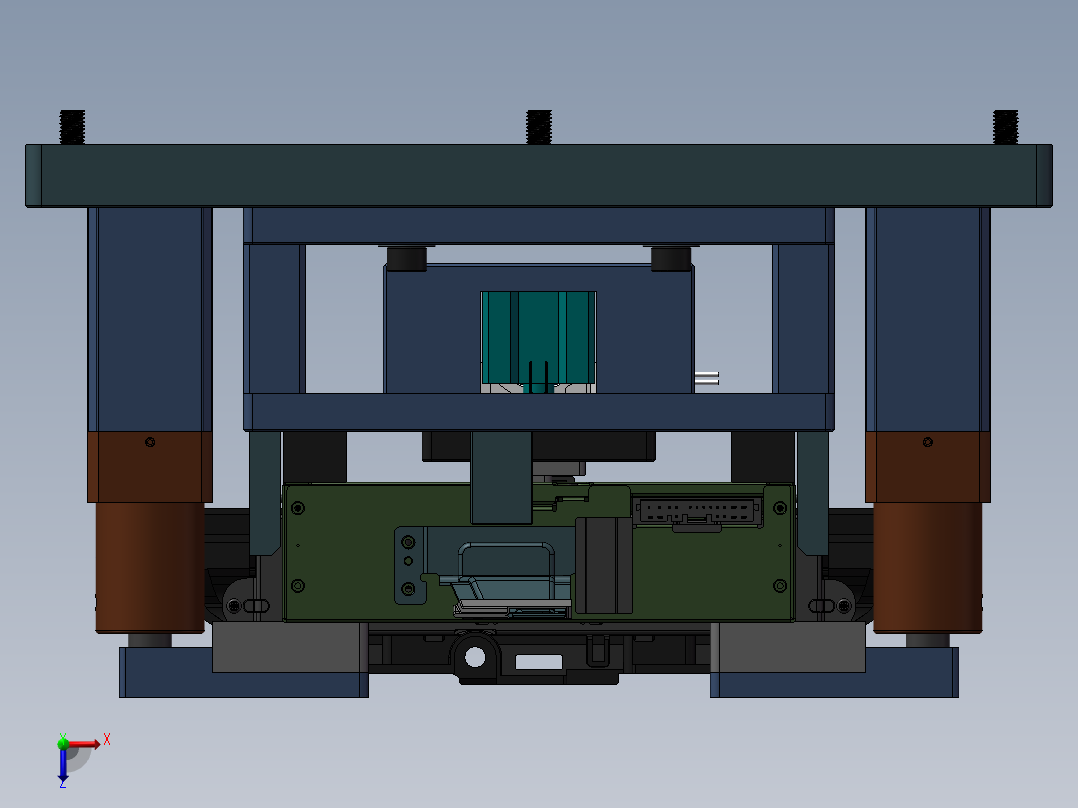 马自达振动位静音房通用测试夹具415874==80俯视图