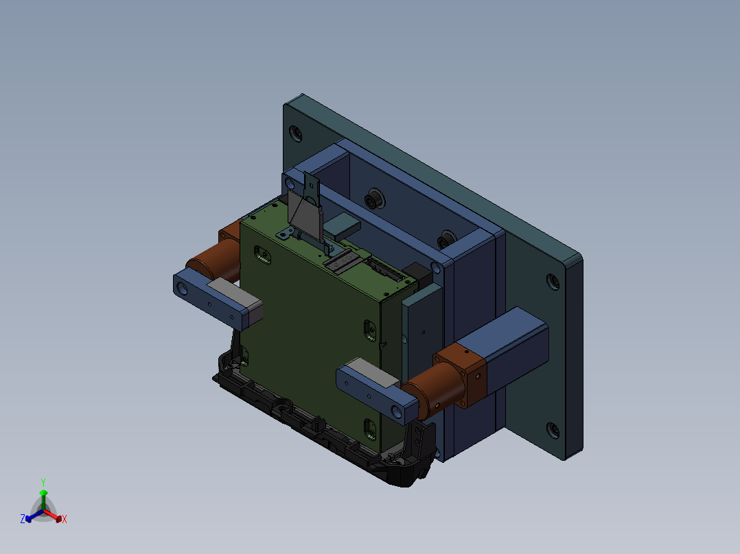 马自达振动位静音房通用测试夹具415874==80正等轴测图