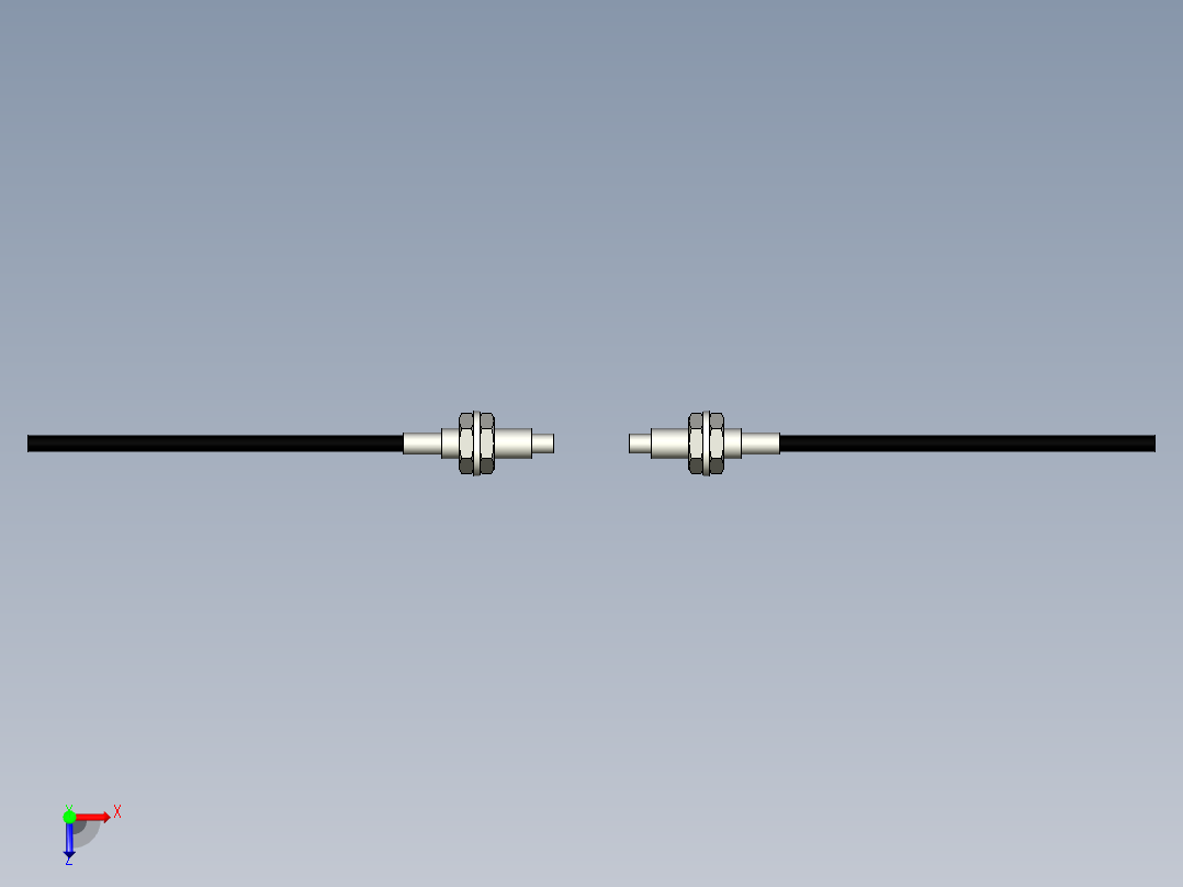光纤元件对射型FT-D410俯视图